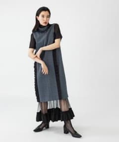 【完売色】UNITED TOKYO　プレリュードフリルワンピース　ブルー UNITED TOKYO プレリュードフリルワンピース - メルカリ