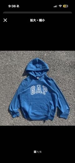 old gap 00s パーカー　y2k 短丈　シティーボーイ　あいみょんのサムネイル