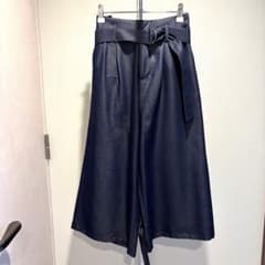 soup スープ シャンブレーワイドパンツ デニム風のサムネイル