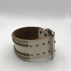 WOLF'S HEAD/ウルフズヘッド スタッズ ブレスレット ホワイト - メルカリ