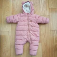 H&M フード付きクマ耳アウター 6M ピンクのサムネイル