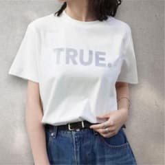 Re:EDIT TRUE メタリックロゴ Tシャツ L シルバー UVカットのサムネイル
