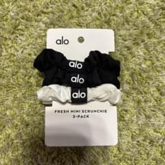 【新品】　alo ヘアゴム　シュシュ　ホワイトのサムネイル