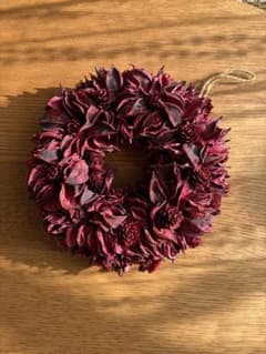 20cm クリスマスリース 玄関飾り　ホーム 壁掛け 壁飾り 造花のサムネイル