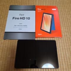 Amazon Fire HD 10 本体 保護カバー ガラスフィルム付のサムネイル