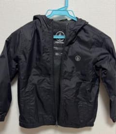 VOLCOM キッズ ジップアップジャケット ブラック 110cmのサムネイル
