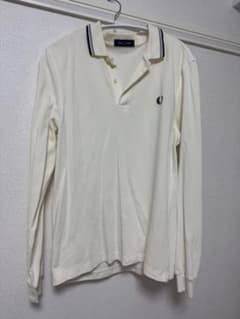 FRED PERRY 長袖ポロシャツ M アイボリーのサムネイル