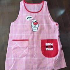 ベイマックス エプロン ピンク チェックのサムネイル