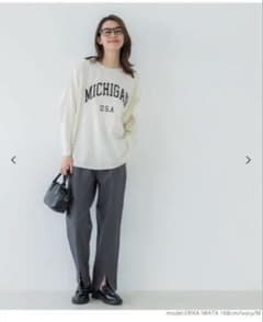 coca レギュラーオンスコットンドルマンロゴトップス　アイボリー