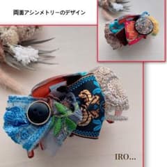 バンスクリップ /ワニクリップ/ インド刺繍 ヘアクリップのサムネイル