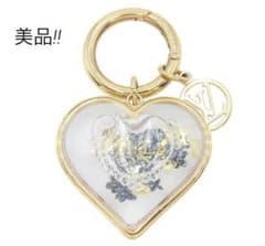 T2317 美品 ルイヴィトン ポルトクレ・ I LV U ハート キーホルダー