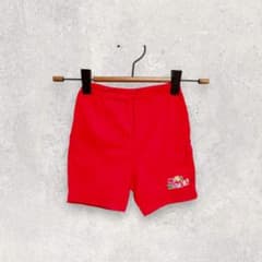ミキハウス ハーフパンツ 90 レッド ロゴ刺繍 キッズ - メルカリ
