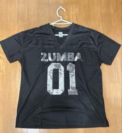 タグ付き ZUMBA WEAR メッシュ ゲームシャツ風 Tシャツ XLのサムネイル