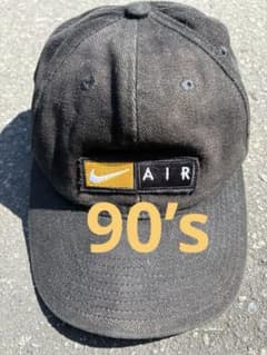 90-00's NIKE AIR キャップ ブラックストリート ブラック AIR - メルカリ
