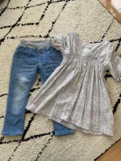100size セット　ワンピース・デニムのサムネイル