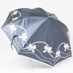 ランバンオンブルー USED美品 ブラック ベージュリボン ハート