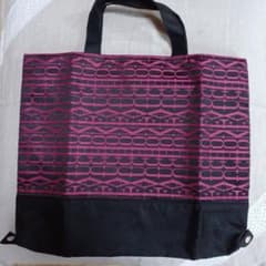 FAUCHON ピンク・黒 エコバッグのサムネイル