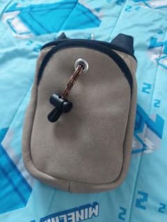 Climbing chalk bag, beige (unused)