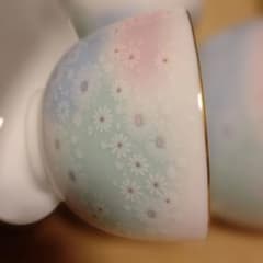 湯飲み 4客セット 花柄 パステルカラーのサムネイル