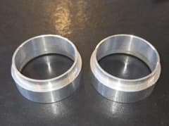 20mmスペーサー用ハブリング 2個セット 60mm→67mm プリウスα