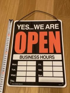 【アメリカンスタイル】リバーシブル OPEN/CLOSED サインボードのサムネイル