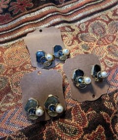 【ピアス】ハンドメイド　秋色　スワロフスキーのサムネイル