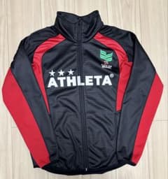 ATHLETA ジャケット Mサイズ 黒/赤　完売品 ATHLETA サッカージャケット 黒/赤 - メルカリ