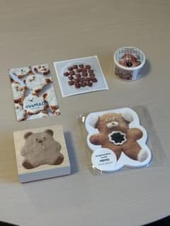 ⭐️oyaMADEさん⭐️ ぱんだくま　スタンプ セット ⭐️oyaMADEさん⭐️ ぱんだくま スタンプ セット - メルカリ