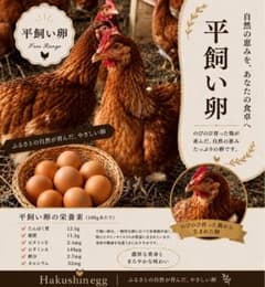 平飼い卵 10個入り｜無洗卵｜3パックのサムネイル