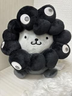 大幅値下げ！サンリオミャクミャク　ブラック　ポムポムプリン　ぬいぐるみMのサムネイル