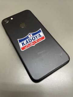 AppleアップルiPhoneアイホン7ブラックKADOYAステッカー付き 中古 AppleアップルiPhoneアイホン7ブラックKADOYAステッカー付き 中古