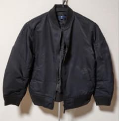 UNIQLO キッズ MA-1 ブルゾン ブラック 140cmのサムネイル