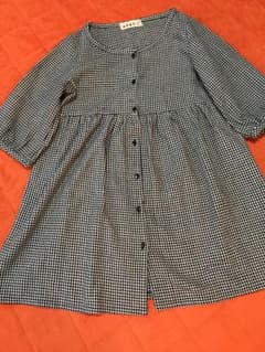 レトロ 千鳥格子 ワンピースのサムネイル