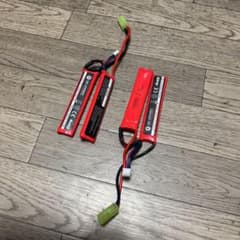 G&G 7.4V／1100mAh／20C リポバッテリーセパレート2個セットのサムネイル