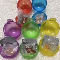 リラックマ クリアマスコットチャーム　めじるしアクセサリー コンプリートのサムネイル