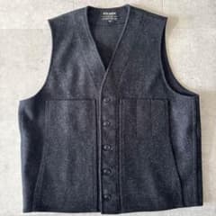 USA製 極美品 フィルソン マッキーノウール ベスト L チャコールグレー