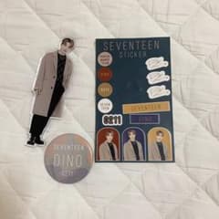 SEVENTEEN 이치 반 쿠지 디노 B상 C상 캔 배지 스티커