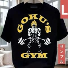 【タンクトップ】　MAJIN GYM　魔人ブウ　ゴールドジム　ブラック　M