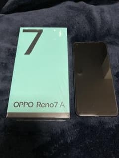 OPPO Reno7 A SIMフリー ブラック おまけケース付き - メルカリ