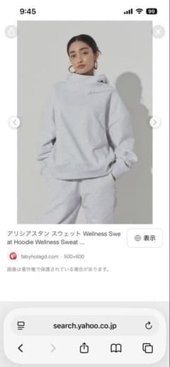 ALEXIA STAMwellness フーディー スウェット上下セット - メルカリ