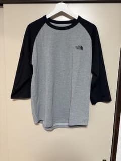 THE NORTH FACE M 七分袖カットソー グレー/ブラック　Tシャツのサムネイル