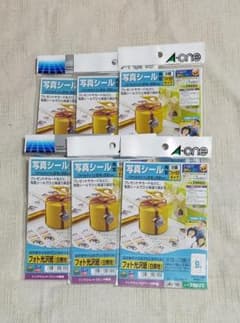 R*0様 A-one 写真シール はがきサイズ フォト光沢紙 6パック 品番:2のサムネイル