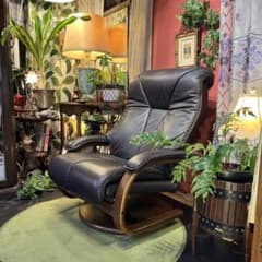 Sale 富士ファニチャー 360度回転 リクライニングチェア 北欧