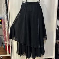 社交ダンスSanline ブラック フレアスカート 81cm - メルカリ
