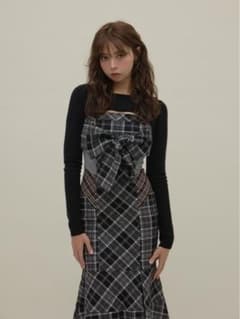 Andmary アンドマリー　Nadia check long dressのサムネイル