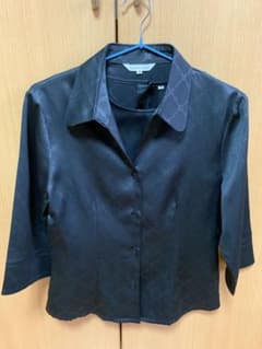 五分袖アンサンブル　ブラック Mサイズ　中古品