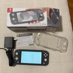 【美品】Nintendo Switch  lite グレー　フィルム・カバー付きのサムネイル