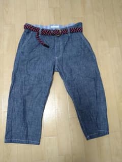 メンズ　ハーフデニムパンツ