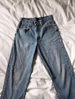 Levi's 505 denim jeans, light/medium calfskin, purchased in the USA.