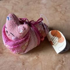 ちりめん細工 猫 ピンクのサムネイル